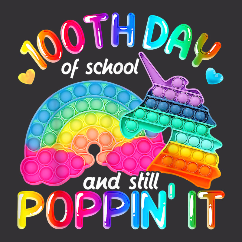 Happy 100 Days Of School And Still Poppin 100th Da Vintage Short | Artistshot