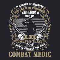 Combat Medic, It Can Not Be Inherited Or Purchased Unisex Sherpa-lined Denim Jacket | Artistshot