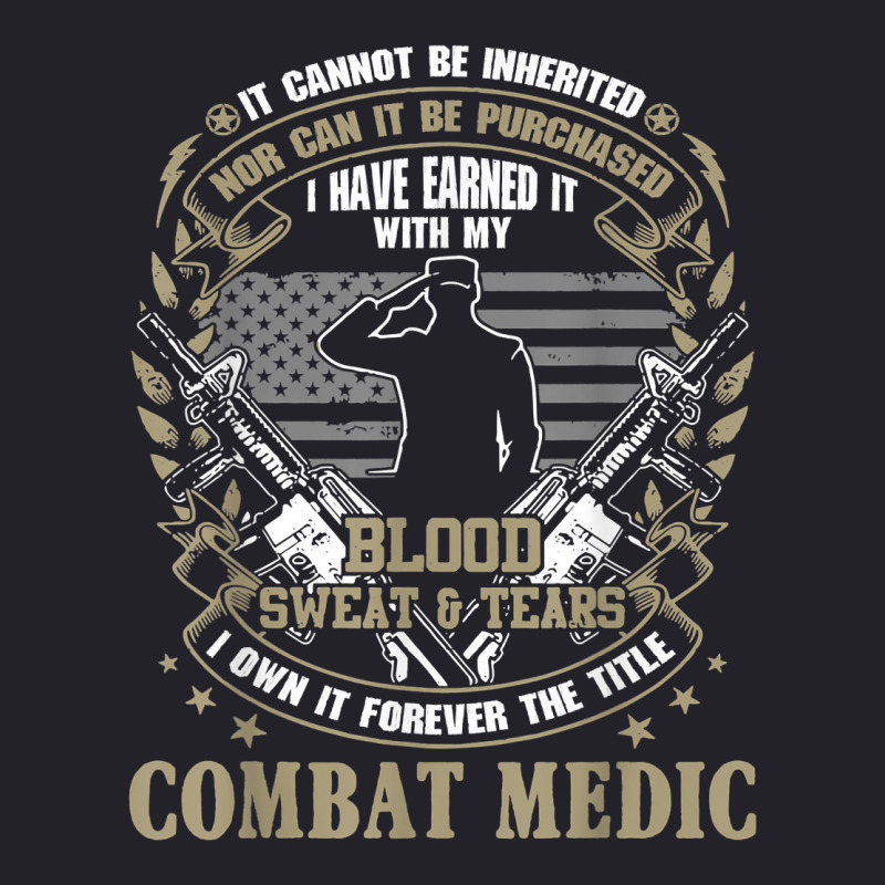 Combat Medic, It Can Not Be Inherited Or Purchased Unisex Sherpa-Lined Denim Jacket by validokel | Artistshot