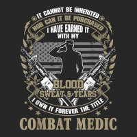 Combat Medic, It Can Not Be Inherited Or Purchased Men's T-shirt Pajama Set | Artistshot