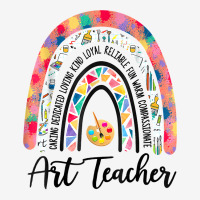 Art Teacher Boho Rainbow Caring Dedicated Loving V Baby Beanies | Artistshot