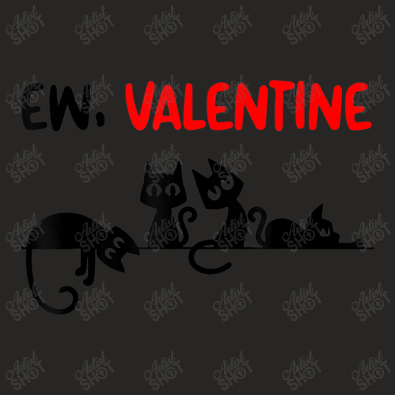 Black Cat Ew Valentine Meowy Kitten Cat Dad, Cat M Ladies Fitted T-Shirt by kimblejoettaefd | Artistshot