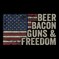 Beer Bacon Guns Freedom Bbq Vintage Usa Flag Drink Long Sleeve Shirts | Artistshot