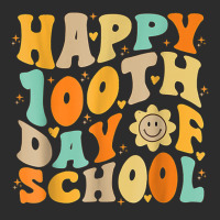 Teacher Kids Retro Groovy 100 Days Happy 100th Day Exclusive T-shirt | Artistshot