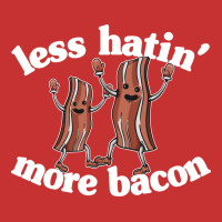 Less Hatin More Bacon Funny Breakfast Lover Gift S V-neck Tee | Artistshot