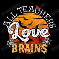 All Teachers Love Brains Halloween Humor Zombie Pun Funny School Party Lightweight Hoodie | Artistshot