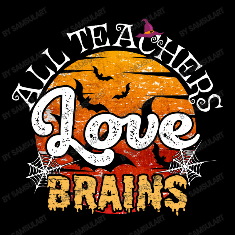 All Teachers Love Brains Halloween Humor Zombie Pun Funny School Party Lightweight Hoodie | Artistshot