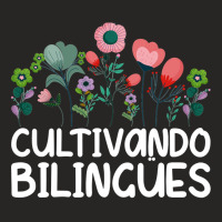 Cultivando Bilingües Spanish Teacher Spanish Teac Ladies Fitted T-shirt | Artistshot