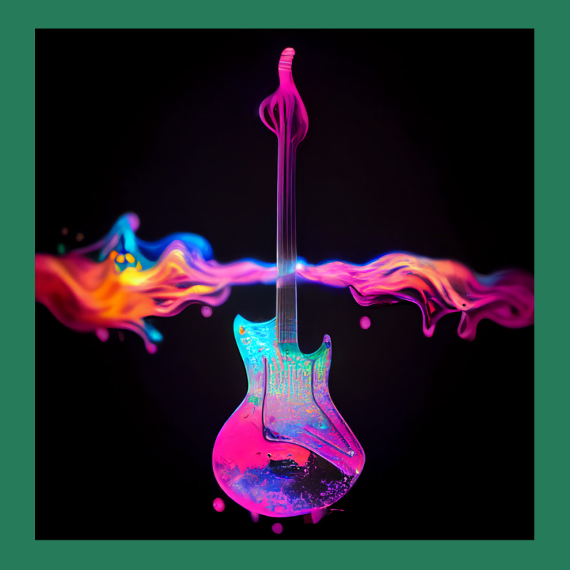 Radioactive Guitar On Colors T-Shirt by callisborcukd | Artistshot