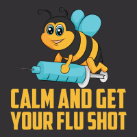 Funny Bee Calm Get Your Flu Shot Cool Love Vaccina Vintage Short | Artistshot