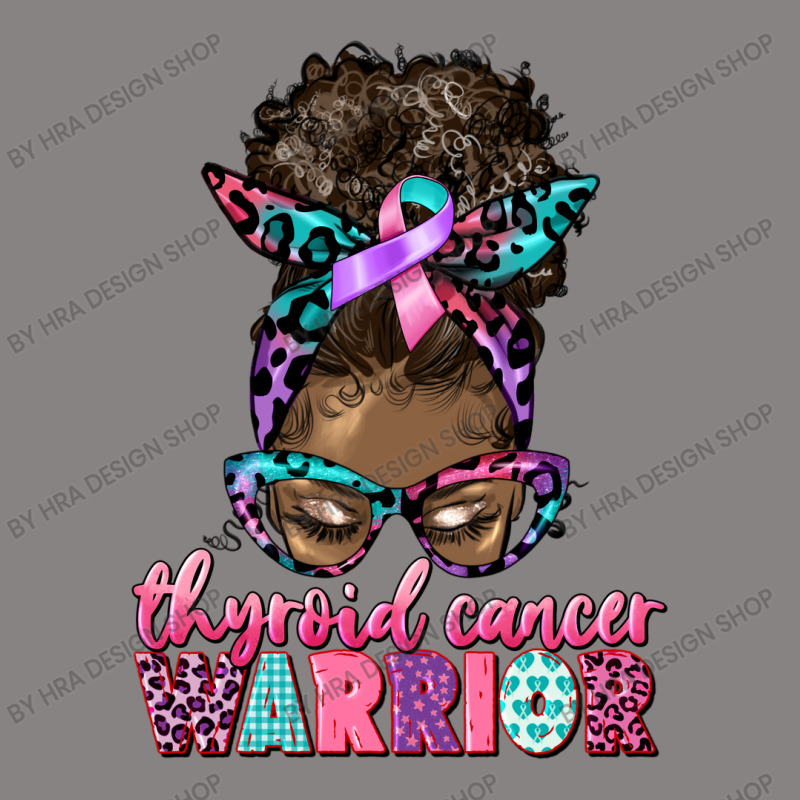 Thyroid Cancer Warrior Afro Messy Bun Adjustable Cap | Artistshot