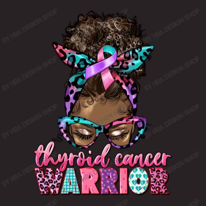 Thyroid Cancer Warrior Afro Messy Bun Vintage Cap | Artistshot