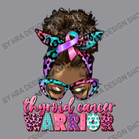 Thyroid Cancer Warrior Afro Messy Bun 3/4 Sleeve Shirt | Artistshot