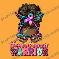 Thyroid Cancer Warrior Afro Messy Bun Zipper Hoodie | Artistshot