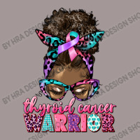 Thyroid Cancer Warrior Afro Messy Bun Vintage Short | Artistshot