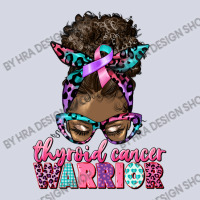 Thyroid Cancer Warrior Afro Messy Bun Fleece Short | Artistshot