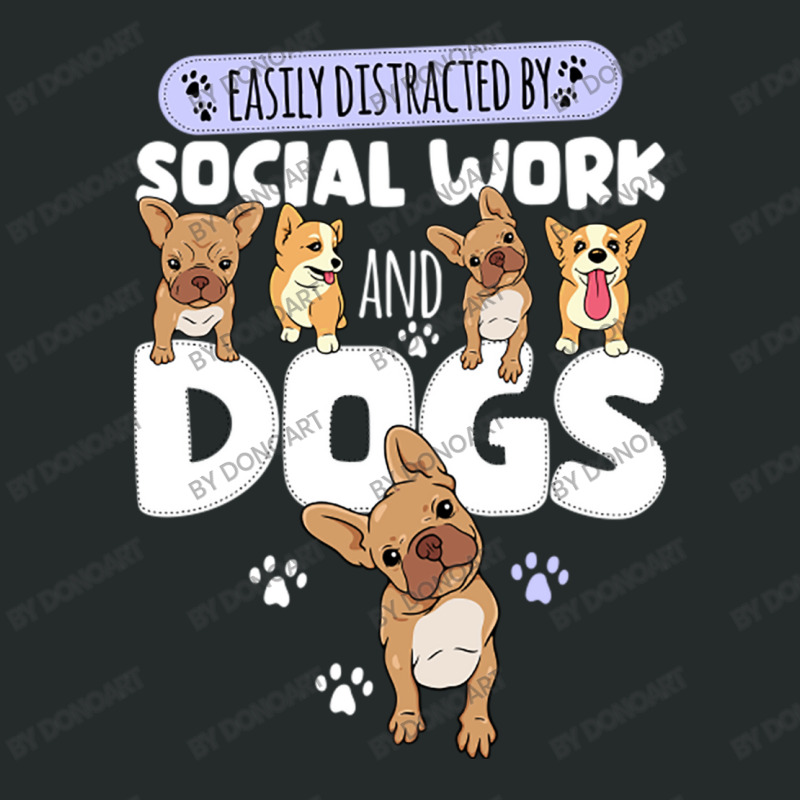 Social Work And Dogs Women's Triblend Scoop T-shirt by DonoArt | Artistshot