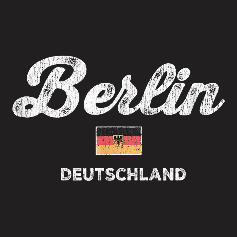 Berlin Germany T Shirt Vintage Sports Script Deuts T-shirt | Artistshot