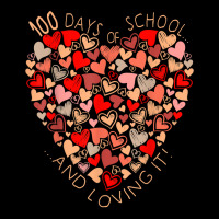 Cute 100th Day Of School And Still Loving It Heart Youth Hoodie | Artistshot