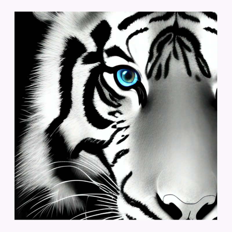 Black And White Tiger Tank Top by recorkubisho | Artistshot