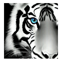 Black And White Tiger Zipper Hoodie | Artistshot