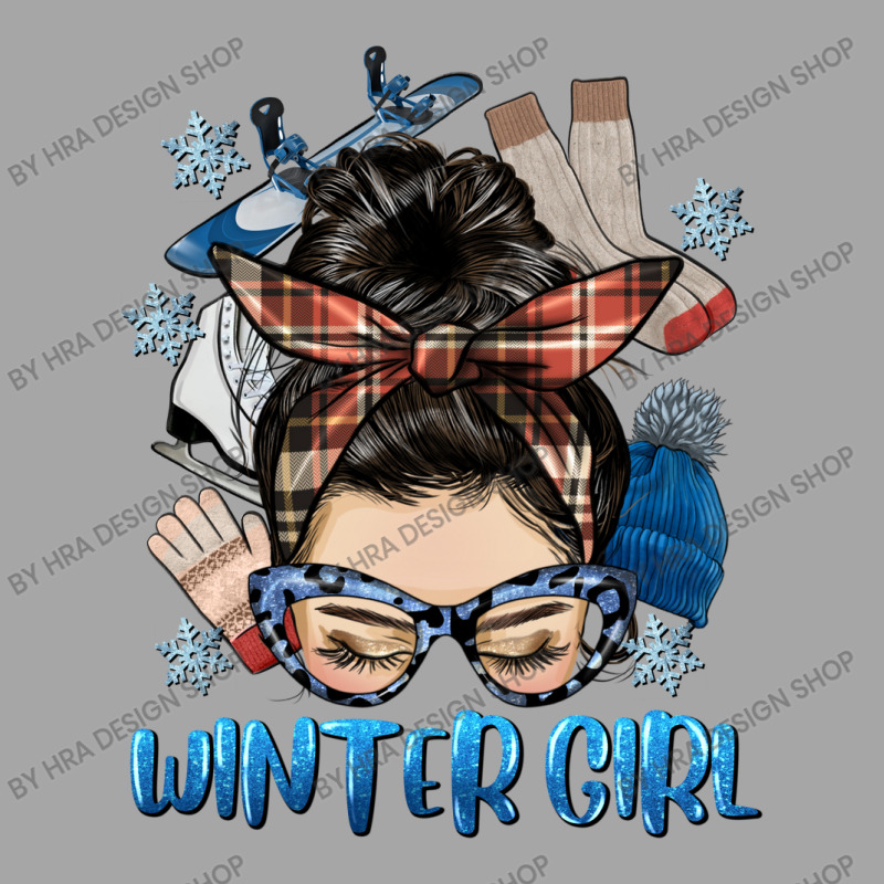 Messy Bun Winter Girl Men's Polo Shirt by HRA Design Shop | Artistshot