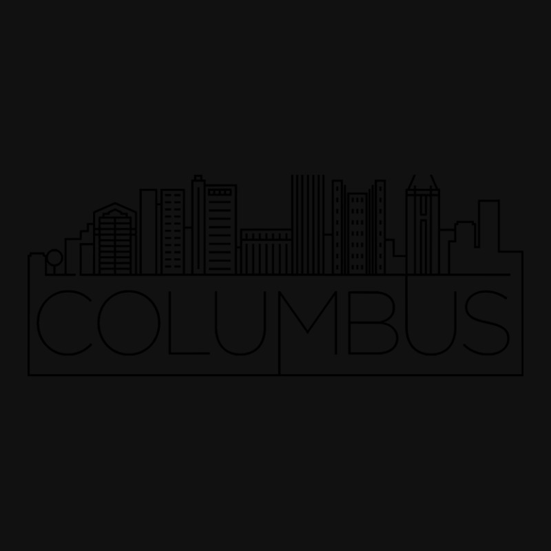 Limited Edition Columbus Minimal Skyline Baby Bibs by rebeccacameron | Artistshot