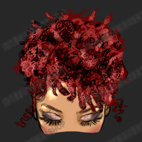 Afro Light Skin Red Hair Messy Bun Women's Pajamas Set | Artistshot