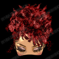 Afro Light Skin Red Hair Messy Bun Cropped Sweater | Artistshot