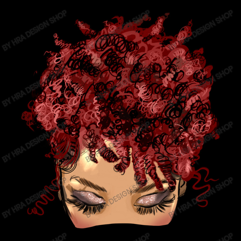 Afro Light Skin Red Hair Messy Bun Cropped Sweater | Artistshot