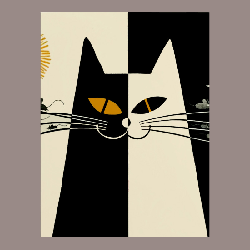 Vintage Black And White Cat Cute Design For Cats L Vintage T-Shirt by cuaylaaarzoa | Artistshot