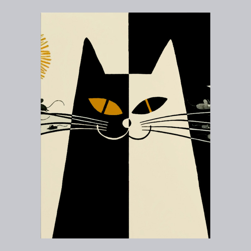 Vintage Black And White Cat Cute Design For Cats L Unisex Jogger by cuaylaaarzoa | Artistshot