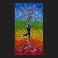 Yoga Tree Of Life Vintage Girl Meditation Yoga Lov T-shirt | Artistshot