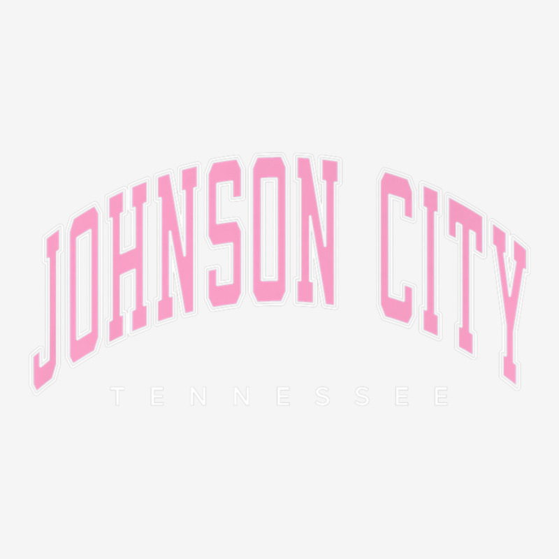 Johnson City Tennessee Tn Varsity Style Pink Text Adjustable Cap by aiiluurosy | Artistshot