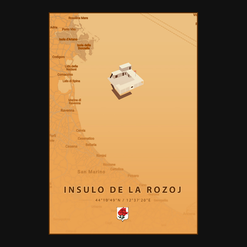 Trending Insulo De La Rozoj Map Crew Socks | Artistshot