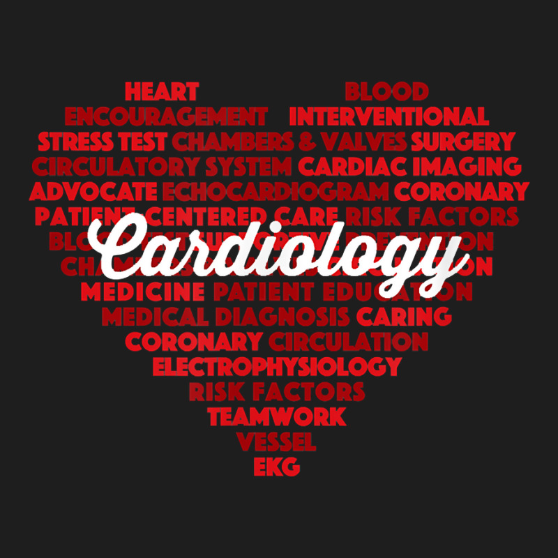 Cardiac Nurse & Cardiologist Word Cloud Cardiology Classic T-shirt by clishgdo | Artistshot