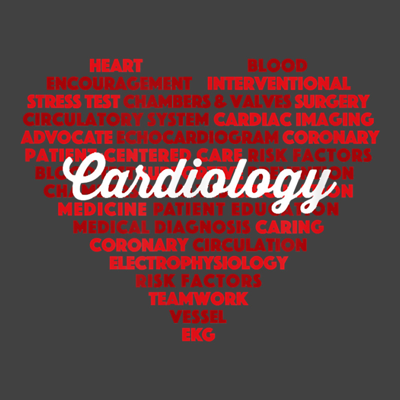 Cardiac Nurse & Cardiologist Word Cloud Cardiology Vintage T-Shirt by clishgdo | Artistshot