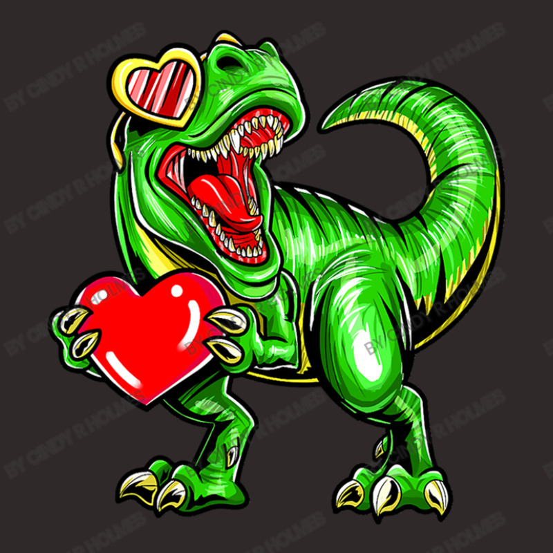 Dinosaur Valentine Trex Valentines Day Racerback Tank by Cindy R Holmes | Artistshot