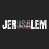 Distressed Jerusalem Jewish Israeli Gift American 3/4 Sleeve Shirt | Artistshot