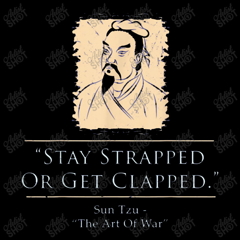 Sun Tzu The Art Of War Stay Strapped Men's 3/4 Sleeve Pajama Set | Artistshot