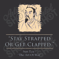 Sun Tzu The Art Of War Stay Strapped Vintage Hoodie And Short Set | Artistshot