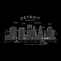 Detroit Skyline Michigan Pride Motor City Vintage Men's 3/4 Sleeve Pajama Set | Artistshot