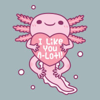 Cute Axolotl I Like You A Lotl Funny Pun Love Unisex Sherpa-lined Denim Jacket | Artistshot