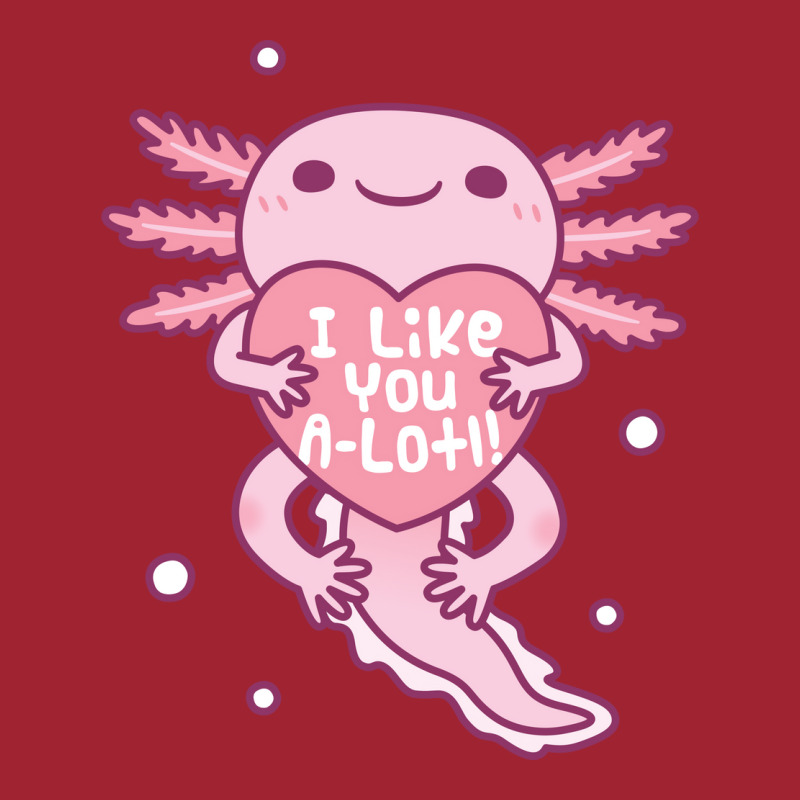 Cute Axolotl I Like You A Lotl Funny Pun Love Long Sleeve Shirts | Artistshot