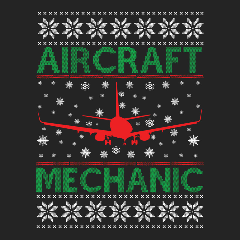 Aircraft Mechanic Ugly Sweater Music 3/4 Sleeve Shirt by kroepalhnai4 | Artistshot