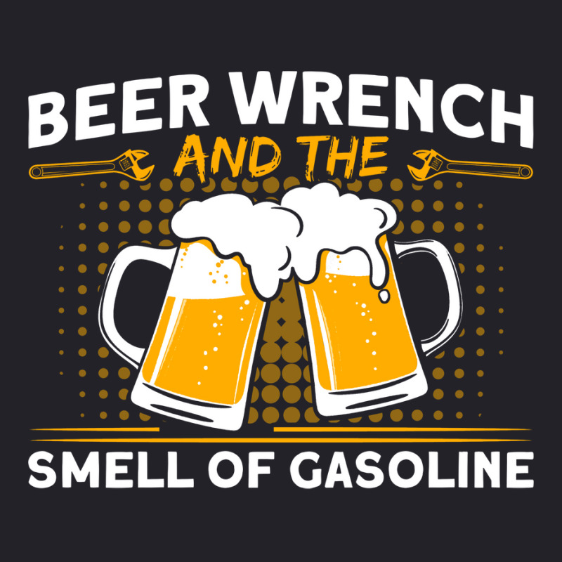 Beer Wrench Smell Of Gasoline Car Mechanic Cute Unisex Sherpa-lined Denim Jacket | Artistshot