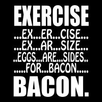 Exercise Eggs Are Sides For Bacon Funny College Cropped Sweater | Artistshot