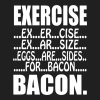 Exercise Eggs Are Sides For Bacon Funny College Ladies Polo Shirt | Artistshot