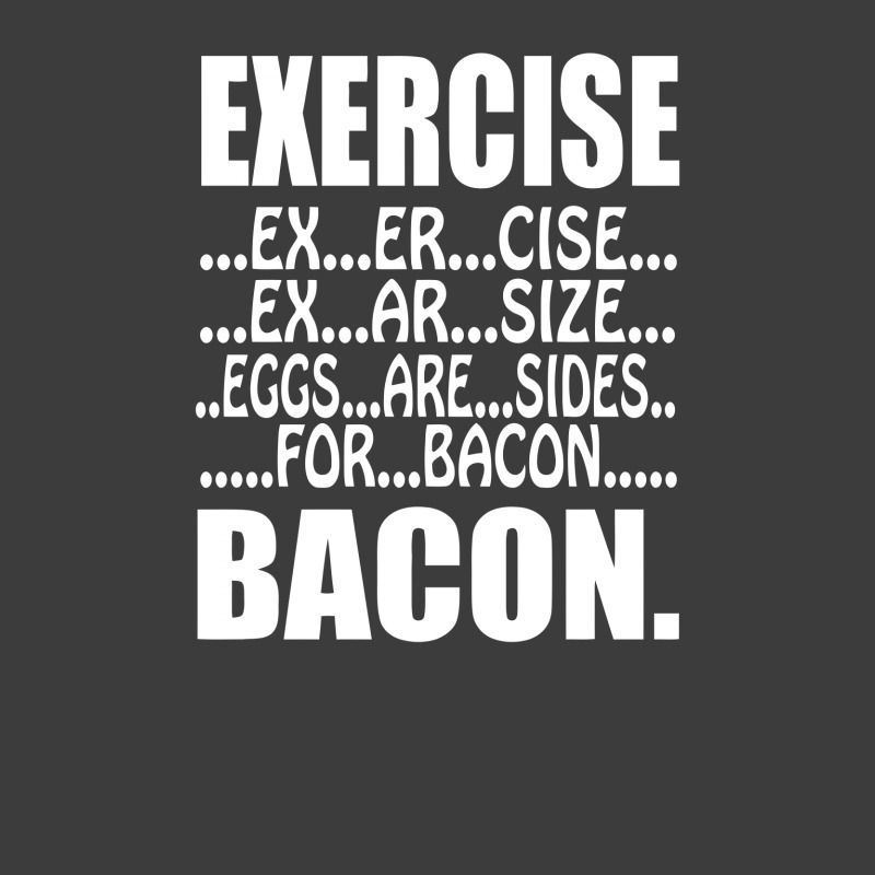 Exercise Eggs Are Sides For Bacon Funny College Men's Polo Shirt by vanotees | Artistshot