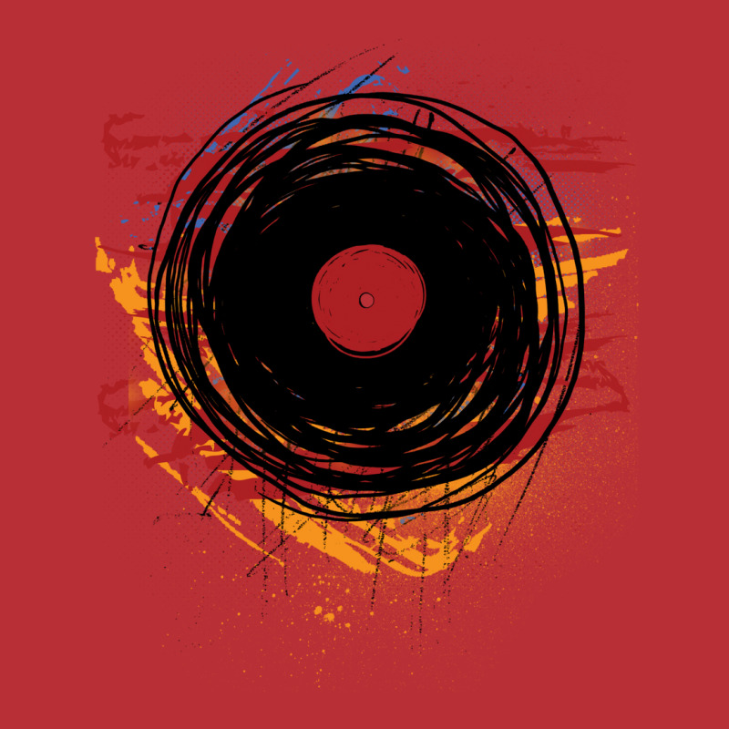 Vinyl Record Retro Grunge With Paint And Scratches T-shirt | Artistshot